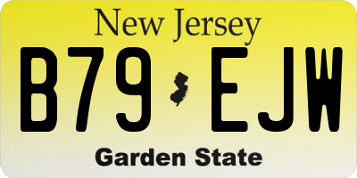NJ license plate B79EJW