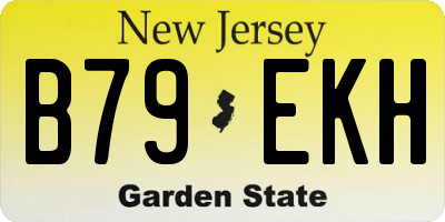 NJ license plate B79EKH