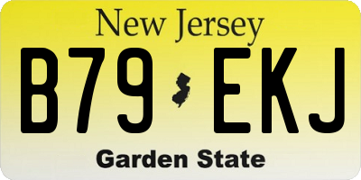 NJ license plate B79EKJ