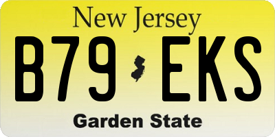 NJ license plate B79EKS