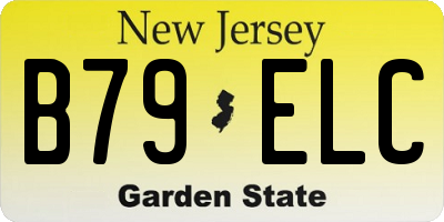 NJ license plate B79ELC