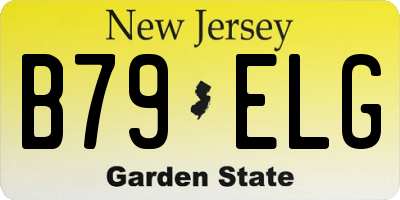 NJ license plate B79ELG