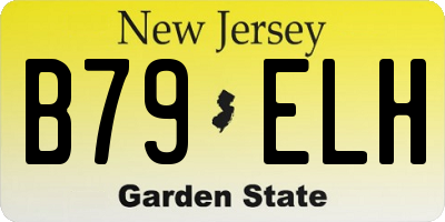 NJ license plate B79ELH