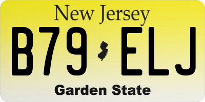 NJ license plate B79ELJ