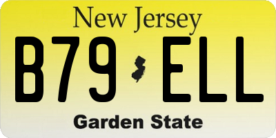 NJ license plate B79ELL
