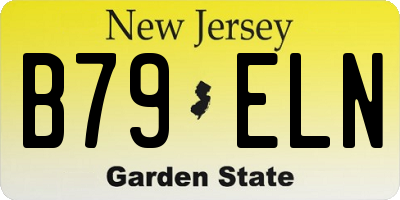 NJ license plate B79ELN