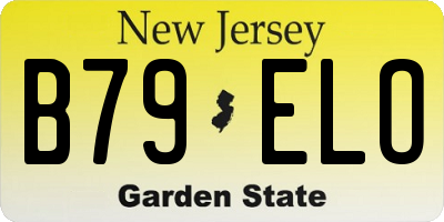 NJ license plate B79ELO