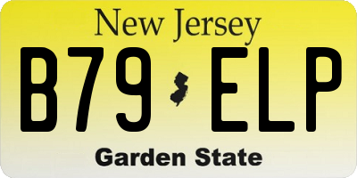 NJ license plate B79ELP