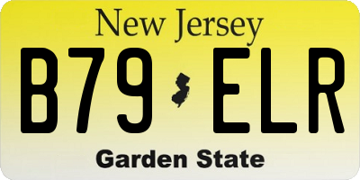 NJ license plate B79ELR