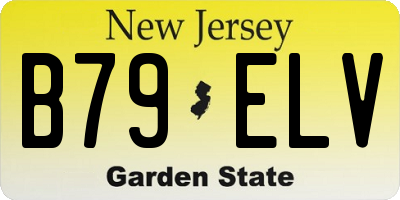 NJ license plate B79ELV