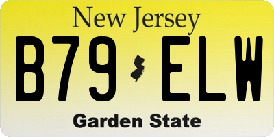 NJ license plate B79ELW