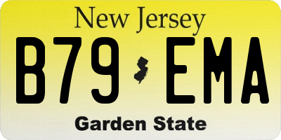 NJ license plate B79EMA