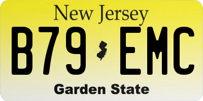 NJ license plate B79EMC