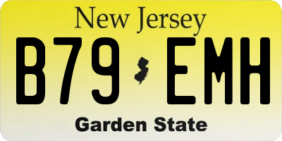 NJ license plate B79EMH
