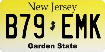 NJ license plate B79EMK