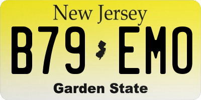 NJ license plate B79EMO