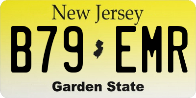 NJ license plate B79EMR