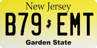 NJ license plate B79EMT