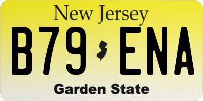NJ license plate B79ENA