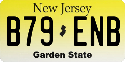 NJ license plate B79ENB