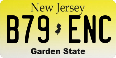 NJ license plate B79ENC