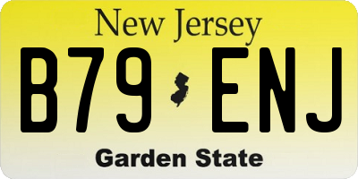 NJ license plate B79ENJ