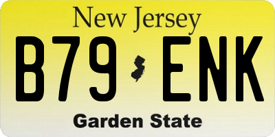 NJ license plate B79ENK