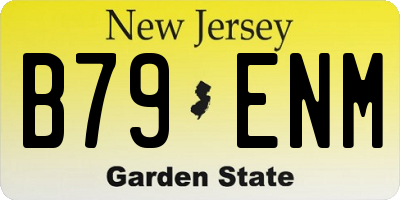 NJ license plate B79ENM