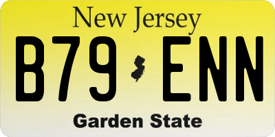 NJ license plate B79ENN