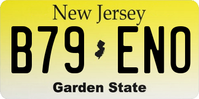 NJ license plate B79ENO