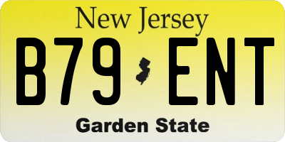 NJ license plate B79ENT