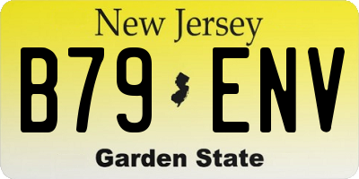 NJ license plate B79ENV