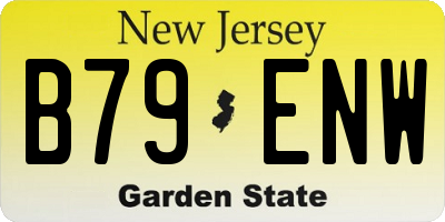 NJ license plate B79ENW