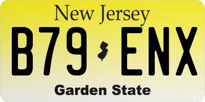 NJ license plate B79ENX