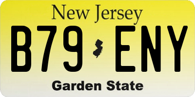 NJ license plate B79ENY