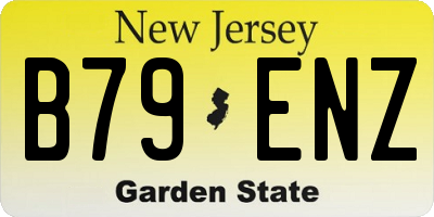 NJ license plate B79ENZ