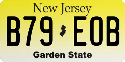 NJ license plate B79EOB