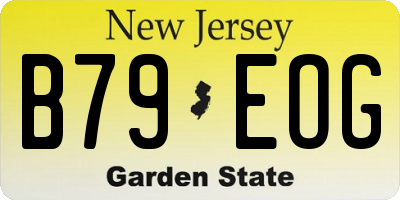 NJ license plate B79EOG