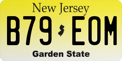 NJ license plate B79EOM
