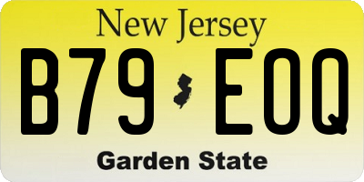 NJ license plate B79EOQ