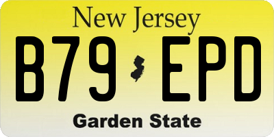 NJ license plate B79EPD