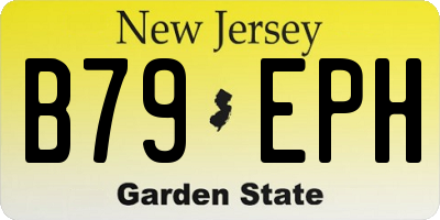 NJ license plate B79EPH