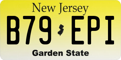 NJ license plate B79EPI