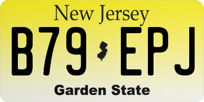 NJ license plate B79EPJ
