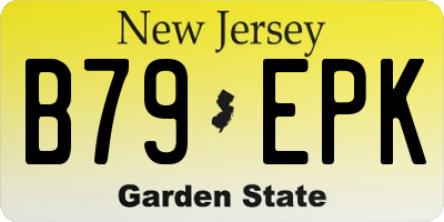 NJ license plate B79EPK