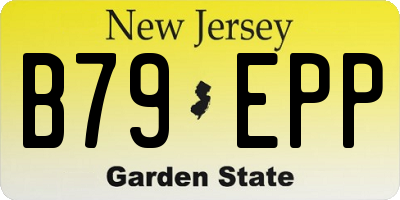 NJ license plate B79EPP