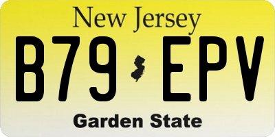 NJ license plate B79EPV