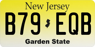 NJ license plate B79EQB