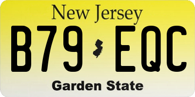 NJ license plate B79EQC