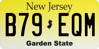 NJ license plate B79EQM